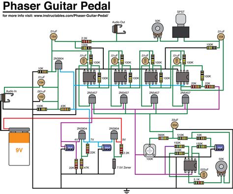 Guitar phaser schematic.  It&rsquo;s a fairly easy build that should be under $30 in parts.  Nov ...