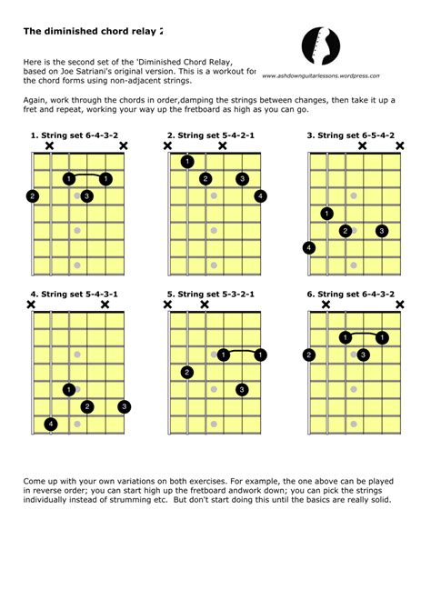 This printable PDF guitar method provides 50 exercises with audio files, analysis, tab and staves for learning major 2-5-1 chord voicings. 40 Minor 2 5 1 Chord Voicings This PDF method contains 40 exercices with tabs, scores and audio files for practicing jazz guitar chords over the minor 2 5 1 progression.. 