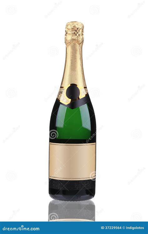 Guld champagne flaska