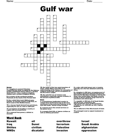 The Crossword Solver found 30 answers to "gulf in WW11 battle", 8 letters crossword clue. The Crossword Solver finds answers to classic crosswords and cryptic crossword puzzles. Enter the length or pattern for better results. Click the answer to find similar crossword clues . Enter a Crossword Clue. A clue is required.