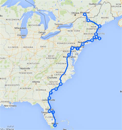 Gulfport to Myrtle Beach drive - plan a road trip