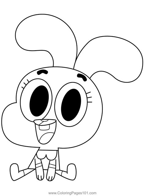 Gumball Coloring Page