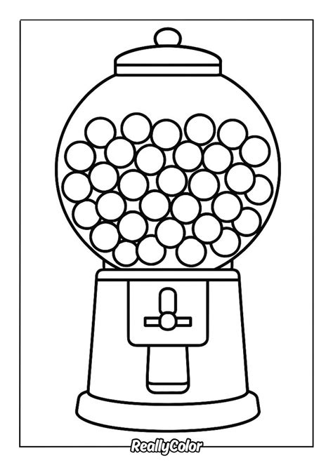 Gumball Machine Coloring