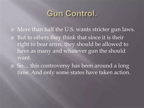 Gun Control PowerPoint 168954