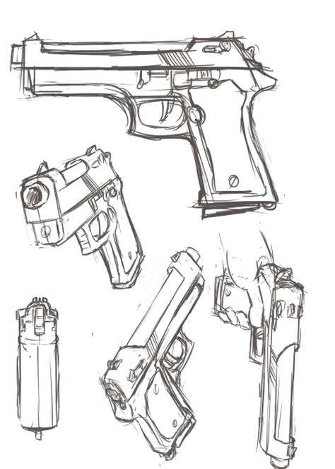 Gun Drawing Reference