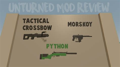 Gun mods unturned.  Inside the .  Press the subscribe button and restart the game...