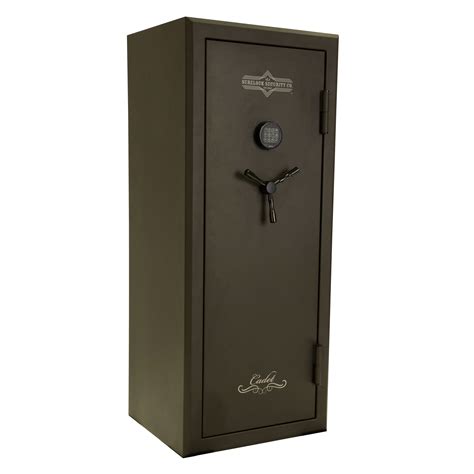 Shop Heritage 24-Gun Fireproof and Waterproof Electronic/Keypad Gun Safe with Interior Lighting in the Gun Safes department at Lowe's.com. This Heritage 24 gun safe model 24ESSH with electronic lock is built with you in mind and provides the best value in the market for long gun fire and water