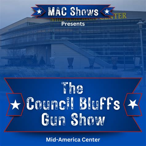 Gun show council bluffs ia. City/State. Sergeant Bluff, IA. Hours. Friday: 4:00pm - 9:00pm. Saturday: 9:00am - 5:00pm. Sunday: 9:00am - 3:00pm. Description. The Sergeant Bluffs Gun Show currently has no upcoming dates scheduled in Sergeant Bluff, IA. This Sergeant Bluff gun show is held at Sergeant Bluff Community Center and hosted by Marv Kraus Promotions. 