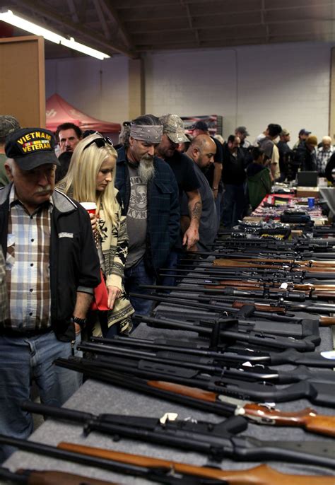 A gun expo at the Grape Festival Grounds 