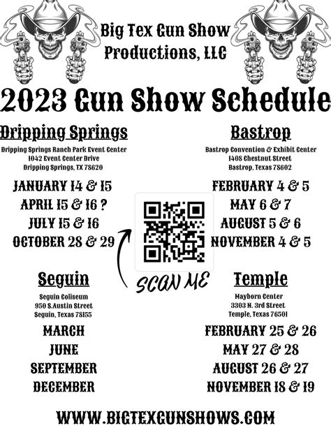 Hours. Saturday: 9:00am - 5:00pm. Sunday: 9:00am - 4:00pm. Admission. General: $10.00/day Children 12 & under: Free. Description. The El Paso Gun Show will be held next on Jul 20th-21st, 2024 with additional shows on Oct 26th-27th, 2024, in El Paso, TX. This El Paso gun show is held at The Forum Ballroom and hosted by AZ Gun Radio.
