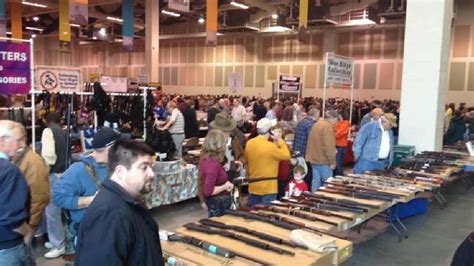 Hundreds of people lined up outside Roanoke’s city-owned Berglund Center March 20 for the Roanoke Valley Gun Show, just days after city council banned guns on all city-owned properties.. 