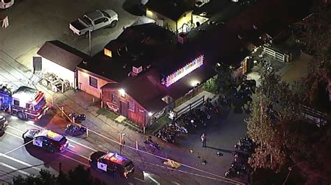 Gunfire at California biker bar kills 4 people, including the shooter, and wounds 5 more