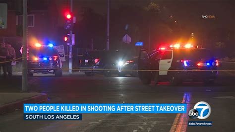 Gunfire erupts during street takeover, 1 man killed 
