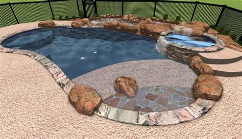 Gunite pebble tec pool. PebbleSheen Blue Granite: A combination of white, grey and dark brown earth-toned pebbles produce a medium blue water color with teal overtones. View Other Photos of … 