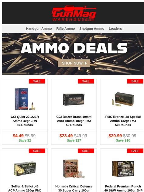 6 days ago · Gun Mag Warehouse Discount Codes and Coupon Codes: 60% Off (April 2024) Best 4 active codes for Gun Mag Warehouse as of April 29, 2024. Verified Gun Mag Warehouse coupon. . 
