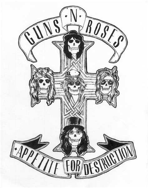 Guns N Roses Coloring Pages Coloring Pages