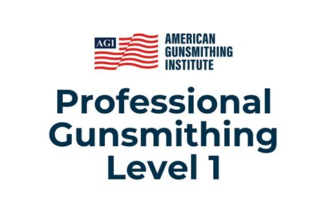 Gunsmith certification near me.  The student will accomplish this work by performing a...
