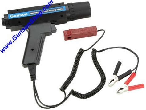 Gunson timing light. .  Features pre-set dial advance, inductive HT pick-up,...