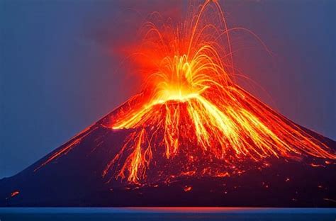 Gunung meletus mengeluarkan lahar togel. Situs slot.