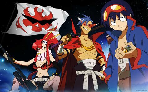 Guren lagann. A collection of the top 32 Tengen Toppa Gurren Lagann wallpapers and backgrounds available for download for free. We hope you enjoy our growing collection of HD images to use as a background or home screen for your smartphone or computer. Please contact us if you want to publish a Tengen Toppa Gurren Lagann wallpaper on our site. 