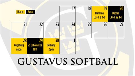 Gustavus Calendar
