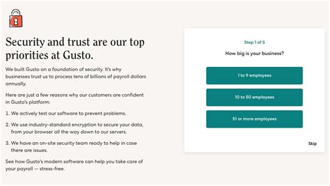 Vulnerability scanning. Gusto uses third-party security tools to continuously scan our applications, systems, and infrastructure for security risks and vulnerabilities. Code analysis. Gusto’s code repositories are regularly scanned for security issues using static code analysis. Bug bounty. .