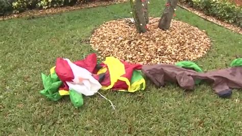 Gusty winds deflate, topple Christmas decorations across South Florida as wicked weather lingers