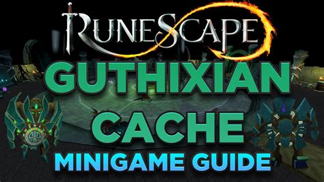 Guthixian Cache is a Divination -themed Distraction and Diversion. There are no skill requirements for this Distraction and Diversion, but more points can be acquired at certain level thresholds. It can be accessed through any energy rift other than the one at the pale wisp colony..