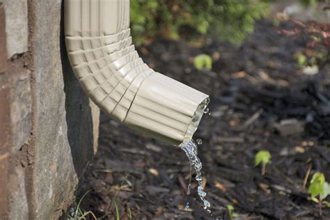 Gutter downspout drainage.  Whether you install additional components like gutter ...