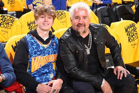 Guy fieri kids. Apr 12, 2024. Guy Fieri enjoys live basketball games, and recently, he attended a match-up with his whole family —including his two lookalike sons. On Thursday, April 11, the Diners, Drive-Ins ... 