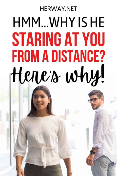 At a distance is this guy, with whom you may or still may not have engaged with, shooting glances at you. This situation can either be a place of concern or a moment of flattery. If your intuition tells you that you're not safe, it's for the best that you keep your distance. Yet, if the approach seems harmless and flattering, then it can ...