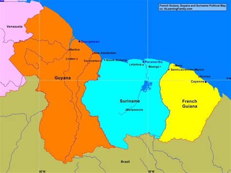 Read Guyana Suriname  French Guiana By International Travel Maps
