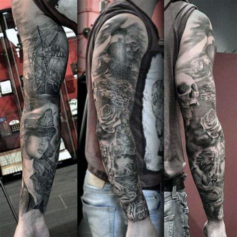 Guys Are Really Into Nautical Tattoos Right Now Angel sleeve …