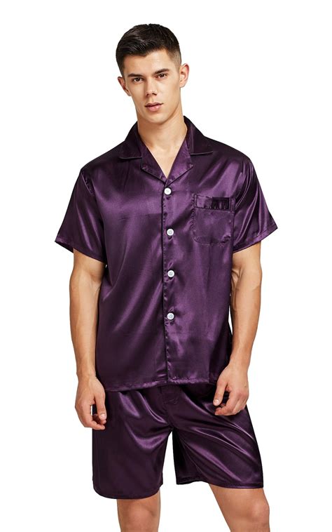 Guys silk pajamas. Mens Silk Pajamas Set, Long Sleeve Satin Pajamas for Men Sleepwear Button Down Pjs Set Two-piece. 231. 100+ bought in past month. $2299. Save 15% with coupon (some sizes/colors) FREE delivery Fri, Mar 15 on $35 of items shipped by Amazon. Or fastest delivery Wed, Mar 13. +38 colors/patterns. 