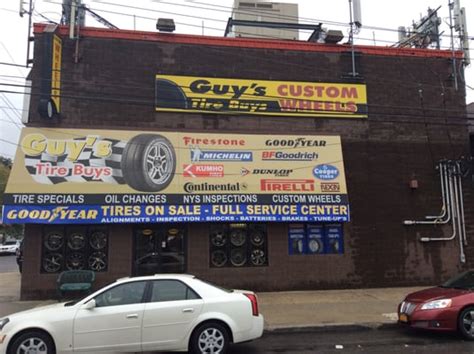  Guy's Tire Buys LLC, 4099 Hylan Blvd, Staten Island, NY - MapQuest. Opens at 8:00 AM. 38 reviews. (718) 317-7007. Website. Directions. Advertisement. 4099 Hylan Blvd. Staten Island, NY 10308. Opens at 8:00 AM. Hours. Sun 8:00 AM - 2:00 PM. Mon 7:30 AM - 5:00 PM. Tue 7:30 AM - 5:00 PM. Wed 7:30 AM - 5:00 PM. Thu 7:30 AM - 5:00 PM. .