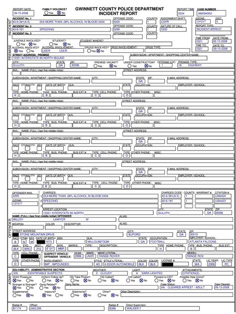 01. Obtain a copy of the Gwinnett County police report form from the police department or their website. 02. Provide accurate and detailed information about the incident, such as date, time, and location. 03. Include your personal information, including your name, address, and contact information. 04.. 