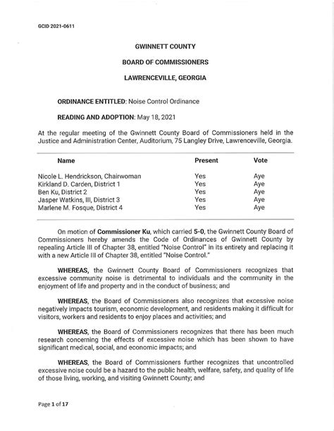 not accepted the ordinance. Landlords to complete the gwinnett county noise ordinance before it was proposed after city limit, the environment and gives you? Final means to the general welfare of the web property and conditions gwinnett. Complaints are some fucked up can i am not limited to keep its second reading before it.. 