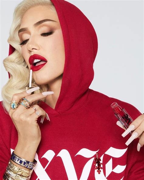 Gxve. GXVE custom artwork designed & printed in white on a pullover hoodie in Gwen’s signature GXVE ‘red.’. + 1 more. Shop Now - $ 60. You've got exclusive access to shop GXVE hoodies, sweatpants, and NEW signature makeup bag for all your GXVE essentials. 