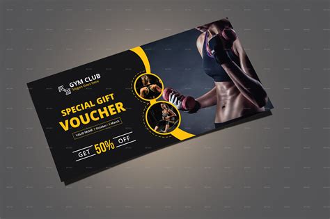 Gym Gift Certificate Template