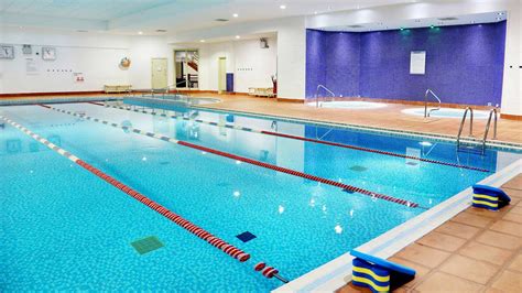 Gym with swimming pool. State of the art leisure facility in Camberley, with a gym and group exercises classes, swimming pool, Clip n Climb climbing wall, and Costa Coffee cafe. 
