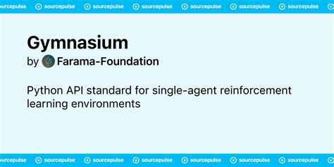 Gymnasium versions.  Gymnasium is an open source Python library maintained by the Farama Found...