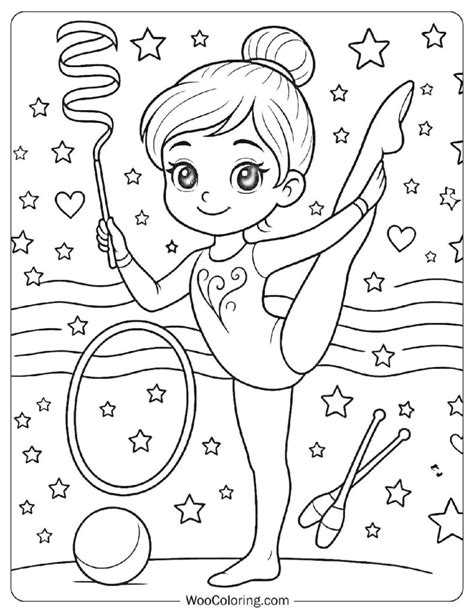 Gymnastics Coloring Page