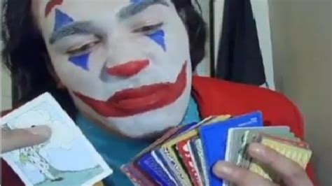 An incredibly based man who goes on Omegle dressed up as the Joker..