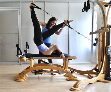 Gyrotonic. At first glance, Pilates and the GYROTONIC® method seem similar: both practices improve flexibility and strength, enhance the mind-body connection, feature equipment and non-equipment-based exercises, and are inspired by other exercise philosophies. However, their movement experiences are distinctly different. Read on to … 
