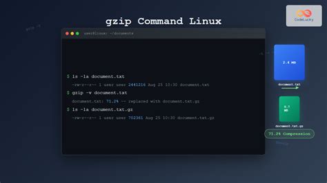 Gzip linux.  The gzip command in Linux is pretty straightforward.  Utilizzando questi comandi...