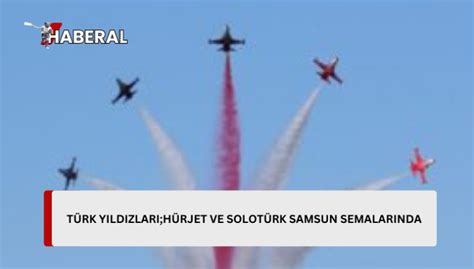 HÜRJET ve Türk Yıldızları Samsun'da gösteri yaptı.