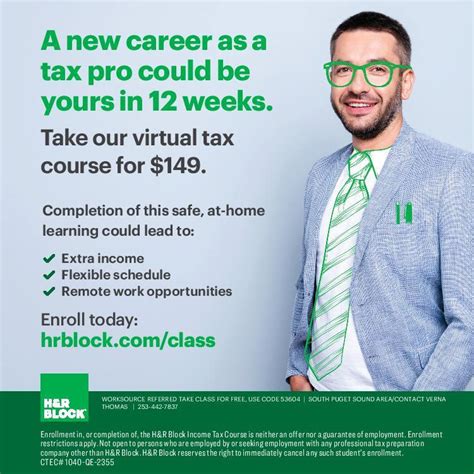 H R Block Virtual Tax Course WorkSource Pierce