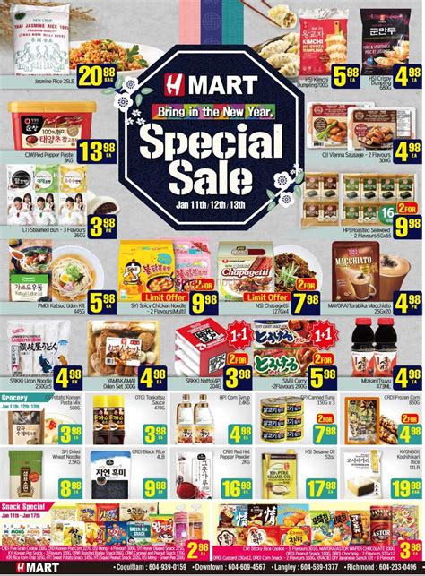 Dec 1, 2021 · Valid 12/01 - 12/07/2021 H Mart is America&rsquo;s largest Asian supermarket chain. The H Mart brand pioneered Asian food in America. The chain started back in 1982 with one store in Queens. It now has 97 stores spread all over, offering great H Mart deals for all. Featured in H Mart ads, the store&rsquo;s discounts are some of the best, for lovers of Asian food and groceries. You can get the ... . 