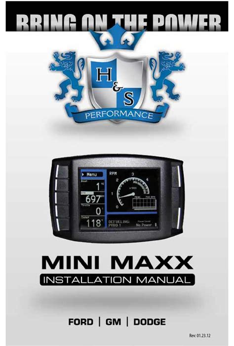 H s mini maxx installation manual. - Elementary teacher s handbook of indoor and outdoor games.