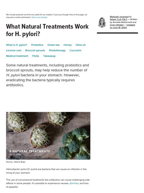 H. pylori: Natural Treatments Explained - balustradellc